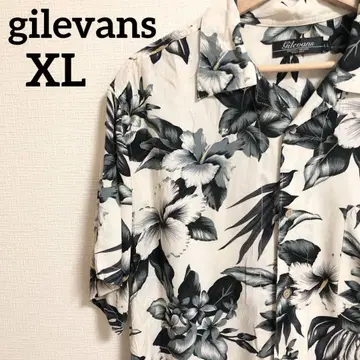 gilevans 알로하 셔츠 크림색 LL 사이즈 남성용