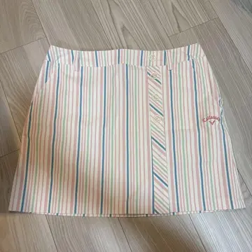 캘러웨이 스트라이프 골프 스커트 L