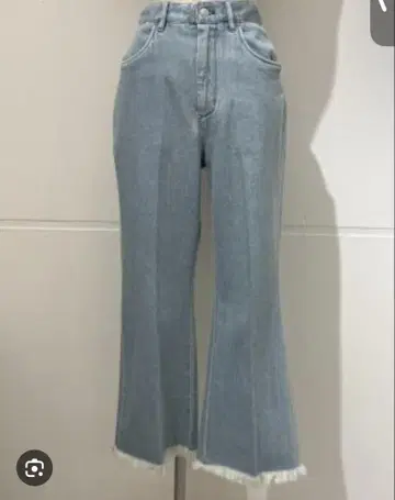 파라 컷오프 크롭 플레어 팬츠