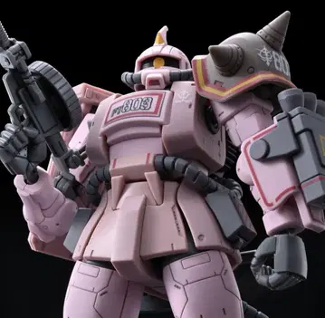 HG 1/144 자쿠 사막 타입 핑크 팬서 대 기체