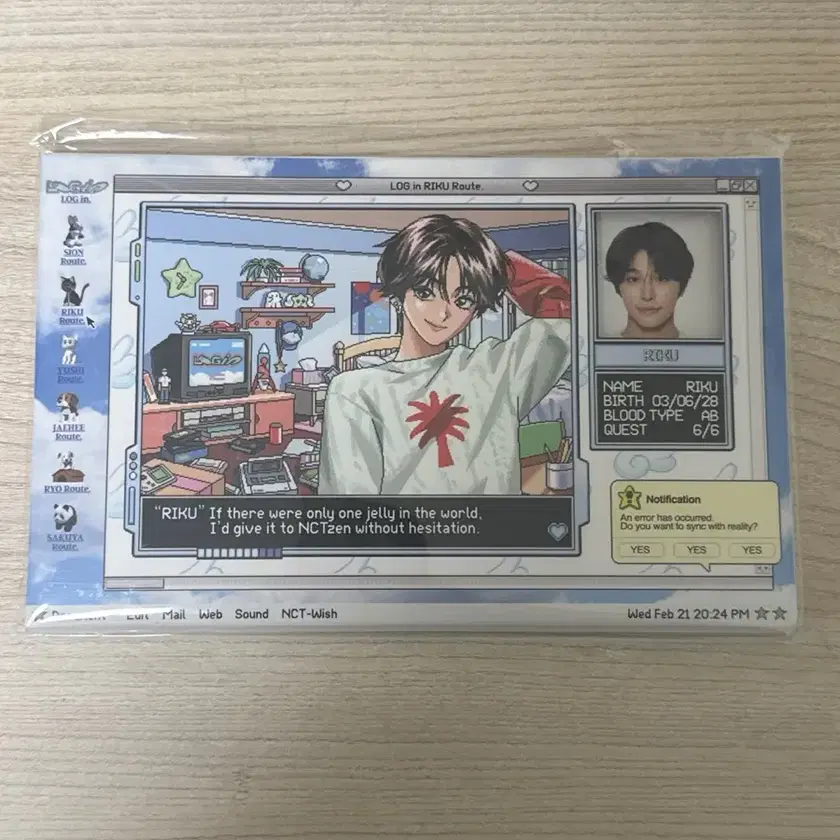 NCT WISH オンラインくじ B賞 撮り下ろしチェキ リク NCT WISH