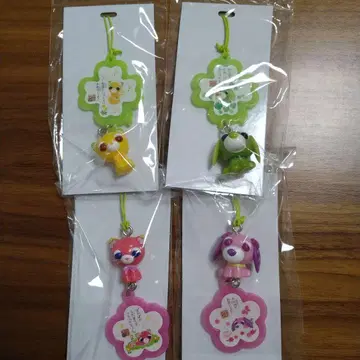 차 개 차 고양이 사쿠라 스트랩 클로버 스트랩