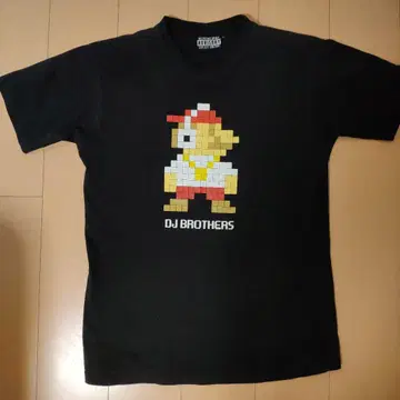 DJ BROTHERS 픽셀 아트 티셔츠 L