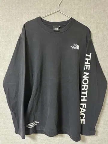 THE NORTH FACE 블랙 M 롱 슬리브 티셔츠