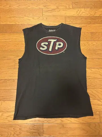 하이브리드 STP 로고 탱크탑 L 블랙 여름