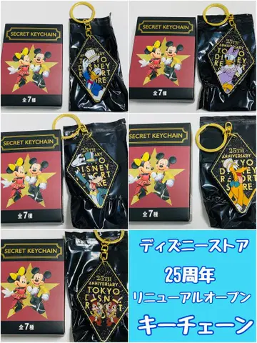 디즈니 스토어 25주년 키체인 칩과 데일 도날드 데이지