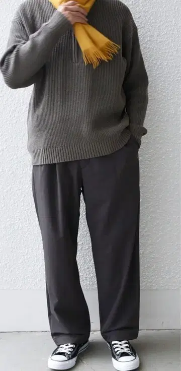 SHIPS 그레이 와이드 팬츠 M 남성용 바지
