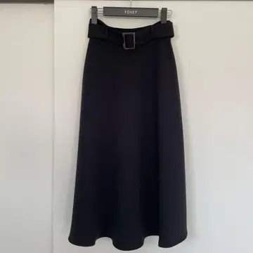 ADEAM FOXEY 블랙 플레어 스커트