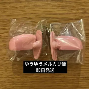 사이드 미러 헤어 클립 가챠가챠 핑크