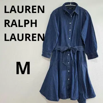 새상품급 LAUREN RALPH LAUREN 데님 셔츠 원피스 M