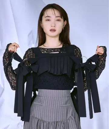 에직 Ezick Ribbon noir 2way 플리츠 멜로우 하네스