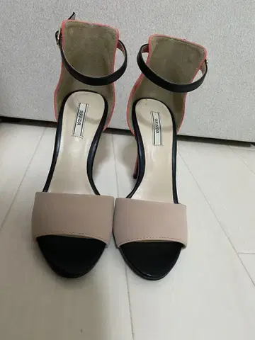 하이힐 샌들 펌프스 바이컬러
