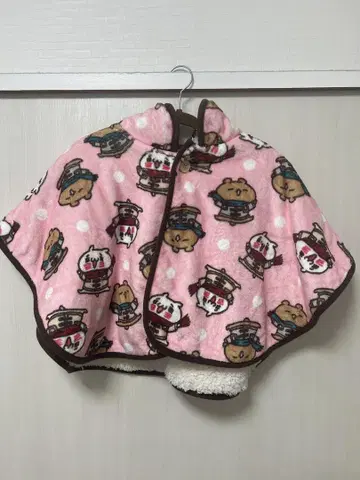너무 사랑스럽고 너무 귀여운 냥코와 곰, 폭신폭신한 판초 담요