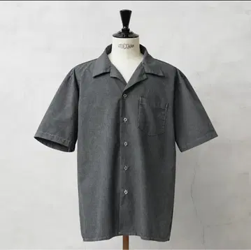 WAIPER 미군 숏 슬리브 셔츠 GRAY 염색