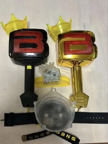 BIGBANG 응원봉 10주년 블랙 리스트 밴드 덤 4종 세트