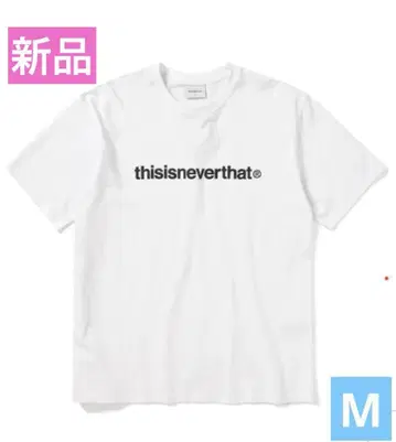 디스이즈네버댓 로고 티셔츠 화이트 M 사이즈
