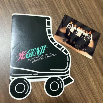 빛의 GENJI 오리지널 전화 카드 및 사진 스탠드 사진