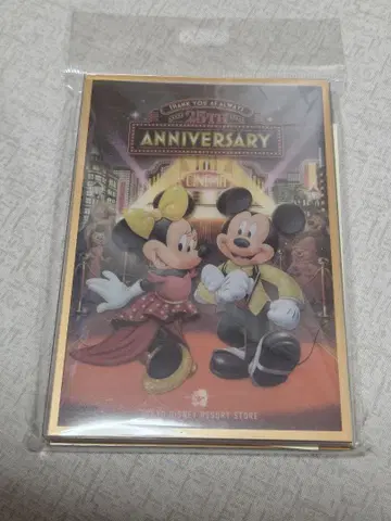 디즈니 스토어 도쿄 디즈니 리조트점 25주년 엽서