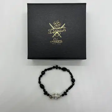 Laloro 블랙 비즈 팔찌