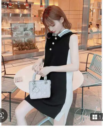 초레어 미개봉 새상품 R a dy 얇은 니트 원피스 후드 부착