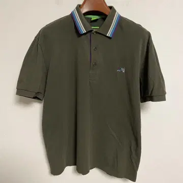 HUGO BOSS 휴고 보스 올리브 그린 피케 셔츠 L (XL 상당)