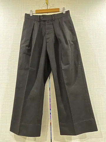 NEAT 블랙 와이드 팬츠