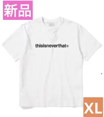 디스이즈네버댓 T-Logo Tee 화이트 티셔츠 XL