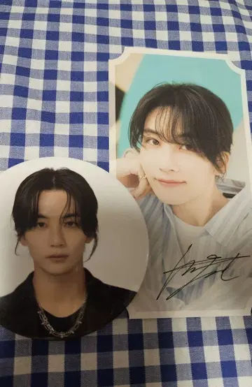 SEVENTEEN 정한 캔뱃지 및 사인 포함 엽서 세트