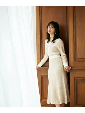 새상품급 질스튜어트 JILLSTUART 트위드 니트 머메이드 원피스
