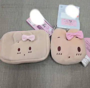 시마무라 아오키 미사코 산리오 마론 크림 참 파우치 2개 세트