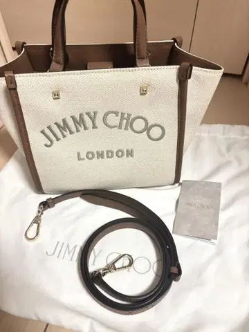 JIMMY CHOO VARENNE TOTE 캔버스 숄더백