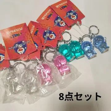 도라에몽 크리스탈 인형 키링 7종 세트