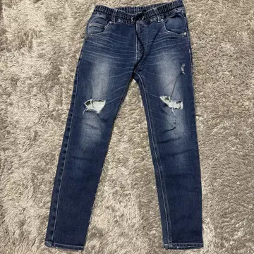 RODEOCROWN 데님 데미지 팬츠 XS 네이비 컬러