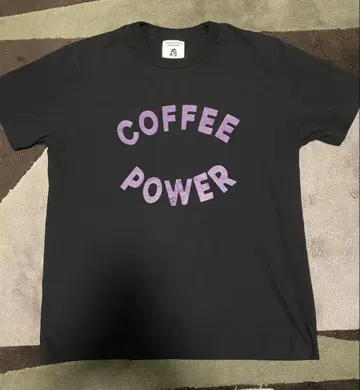 COFFEE POWER 티셔츠 블랙