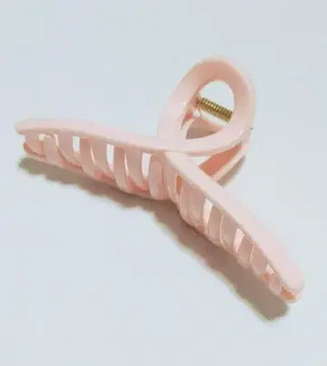 핑크 클로 타입 헤어 클립