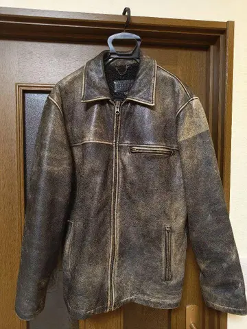 J.CREW 다크 브라운 가죽 자켓