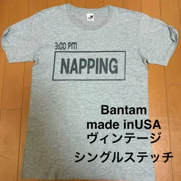 Bantam 90s 빈티지 티셔츠 S (36~38)  마블링 그레이