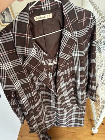체크 무늬 셋업