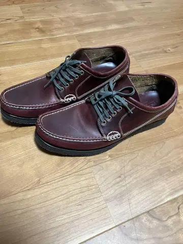 UNITED ARROWS 버건디 가죽 로퍼 26.5-27.5