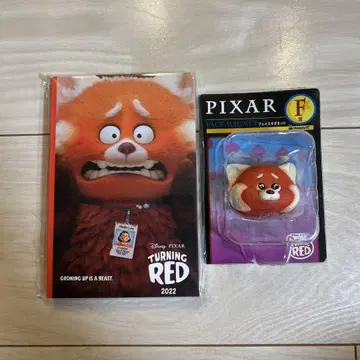PIXAR TURNING RED 엽서 책 & 페이스 마그넷