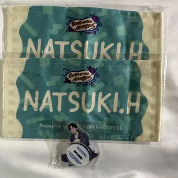 NATSUKI.H 반다나 2장 세트 + 캔뱃지