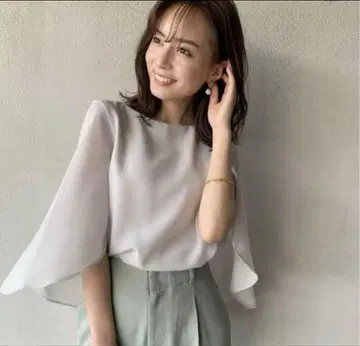 cachec 케이프 슬리브 블라우스