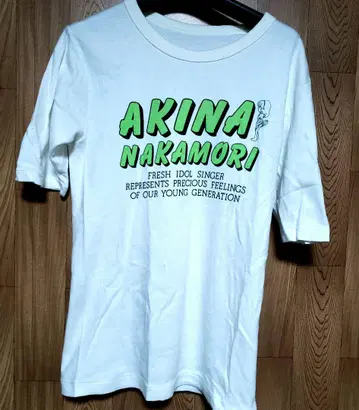 AKINA NAKAMORI 프린트 티셔츠 화이트