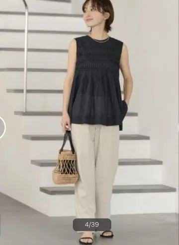 TORRAZZO DONNA c 핀턱 백 리본 블라우스 24 블랙