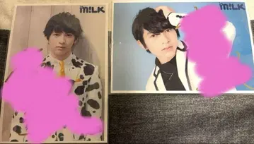 M!LK 요시다 진토의 친필 사인 포함 브로마이드