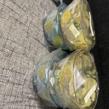 산리오 시나모롤 뽑기 플라스틱 보울 2종 4개 세트