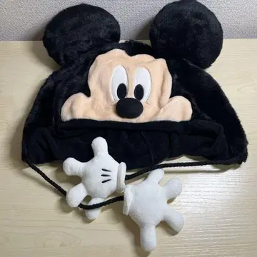 미키 마우스 푹신푹신 모자 귀도리