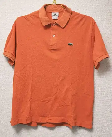 Lacoste 오렌지 피케 셔츠 엘살바도르 제 사이즈 5(M)