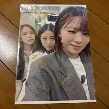 twice 미나 정연 지효 3인 사인 포함 사진 A4