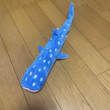 파란색 진베이 상어 봉제 인형